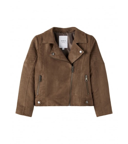 suede faux leather jacket