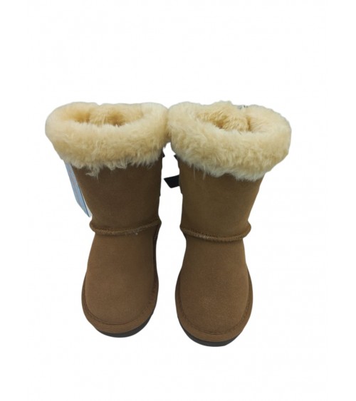 leather boots with fur